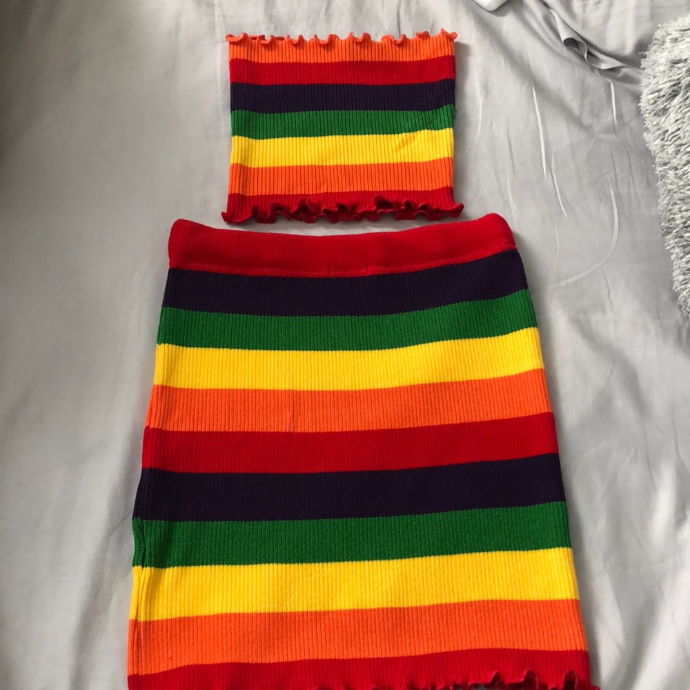 Fashion Nova Rajnbow 2 piece set
